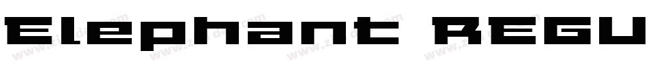 Elephant REGULAR字体转换